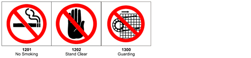 Graphic pictograms make your ANSI warning label more effective - 1200 Prohibition Pictograms