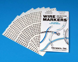 Wire Marker Books and Cable Marker Books manufactured by Stranco